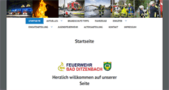 Desktop Screenshot of feuerwehr-badditzenbach.de