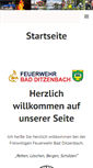 Mobile Screenshot of feuerwehr-badditzenbach.de